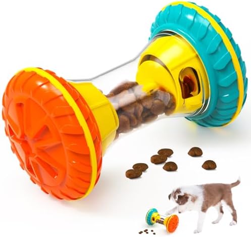 BoYoYo Interactive Dog Toys, Dog Puzzle Toys for Smart, Dog Enrichment Toy to Keep Them Busy, Treat Dispensing Toy Slow Puzzles Feeder, Yellow by BoYoYo