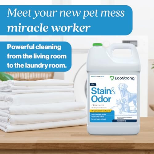 Eco Strong Pet Stain and Odor Remover - Cat Urine Enzyme Cleaner Destroyer, Urine Destroyer for Dogs, Pet Urine Enzyme Cleaner - 128 Oz (Pack of 2) - Image 6