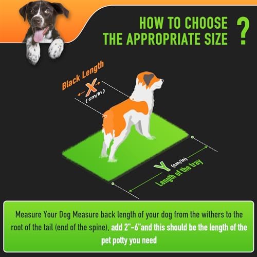 Hompet Dog Grass Pad with Tray Large, 24"x16", 2 Reusable Artificial Turf for Dogs Potty, Waterproof Non-Slip Washable Pee Pads, Quickly Absorbency Portable Dog Litter Box for Indoor/Outdoor Use - Image 6