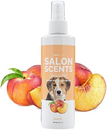 Bark2Basics Salon Scents Dog Cologne Spray and Perfume, Peach Fizz, 8 oz by Bark2Basics%7CGroomersChoice