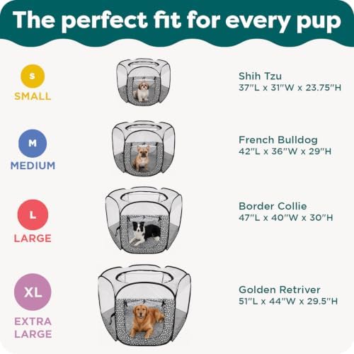 FurHaven Soft-Sided Dog & Cat Playpen, Portable Foldable Indoor & Outdoor Pet Playpen with Mesh Windows & Zippered Door, Sailor Blue, Large (Pack of 8) - Image 6