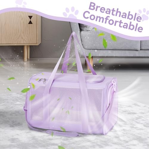 PETSFIT Large Cat Carrier with Patented Safety Buckles,Big Cats Up to 20 lb - Image 7