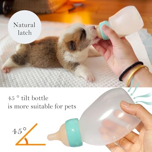 Doggiema Puppy Feeder Bottle, Silicone Feeding Nipple and Syringes - Image 3