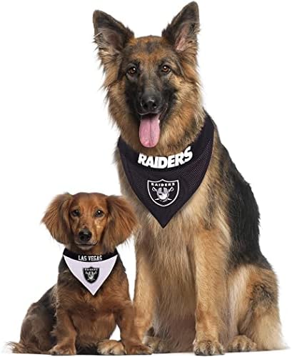 Pets First NFL LAS Vegas Raiders Reversible Bandana Size XX-Large for Dogs & Cats. 2 Sided Sports Bandana, Premium Embroidery Team Logo, Many NFL Teams Available - Image 4