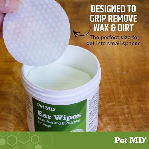 Pet MD Dog Ear Cleaning Wipes – Otic Cleanser for Dogs - 100 ct - Image 6