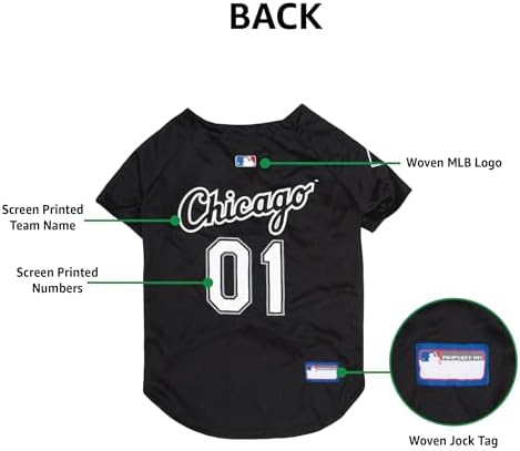 Official MLB Chicago White Sox Pet Jersey for Dogs & Cats, Size XX-Large - Stylish Baseball Jersey for Your Furry Fan- Show Off Team Spirit with The Perfect Fan Apparel Gear for Pet, Dog & Cat - Image 6