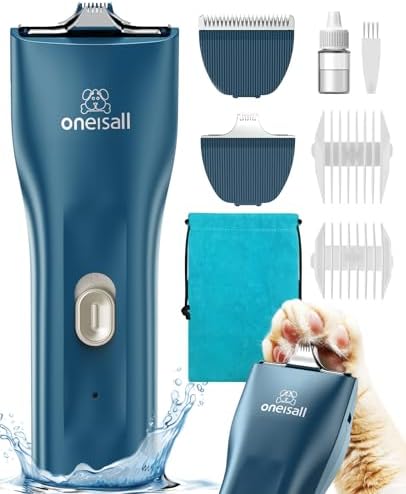 oneisall Quiet Pet Clippers for Cat Matted Hair, Cordless Cat Hair Trimmer by oneisall