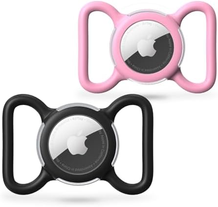 Waterproof AirTag Holder for Dog Collar, Soft Slide-On Dog AirTag Holder by WhoseID