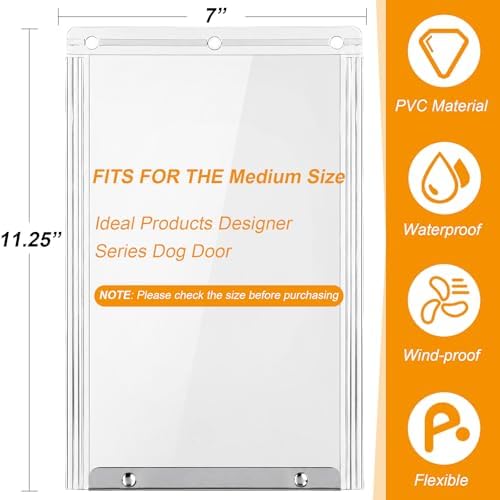 Landical 7" x 11.25" Dog Door Replacement Flaps - Image 2