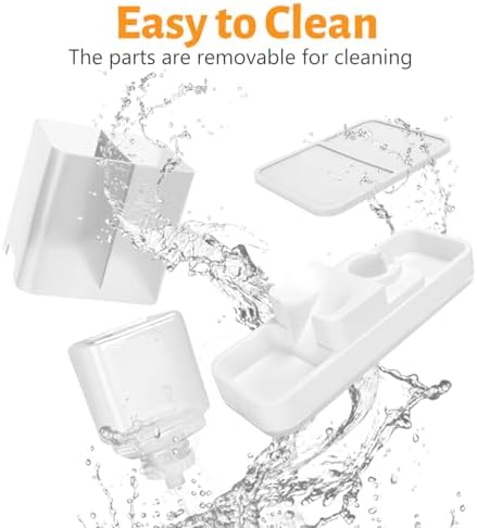 Yummy Sam Automatic Small Pet Feeder and Water Dispenser, White - Image 6