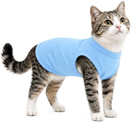 2018 Pet Clothes Dog Clothing Blank T-Shirt Tanks Top Vests for Small Middle Large Size Dogs 100% Cotton Dog Summer Vest Classic (XS, Light-Blue) by lovelonglong