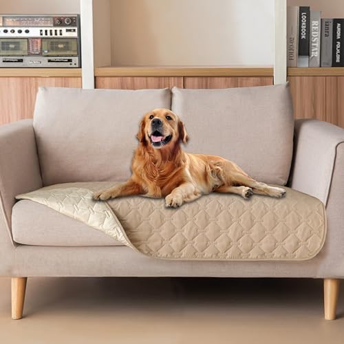 gogobunny Waterproof Loveseat Cover, Reversible Dog Cat Blanket for Couch by gogobunny
