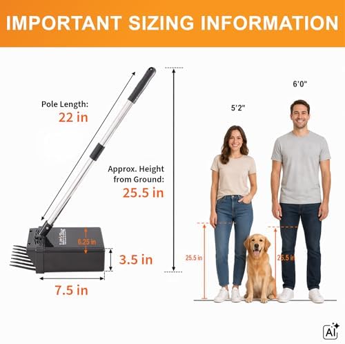 Neater Pet Brands Lift N' Bag Dog Pooper Scooper with 22" Pole, 195 Bags - Image 3