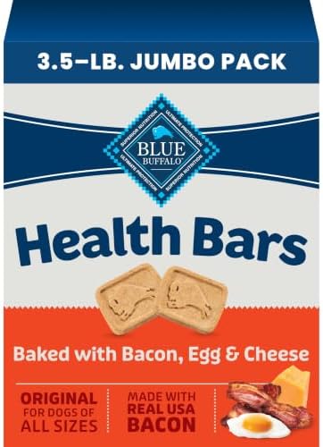 Blue Buffalo Health Bars Bacon Egg & Cheese Dog Biscuits, 3.5 lb by BlueBuffaloCompanyLtd