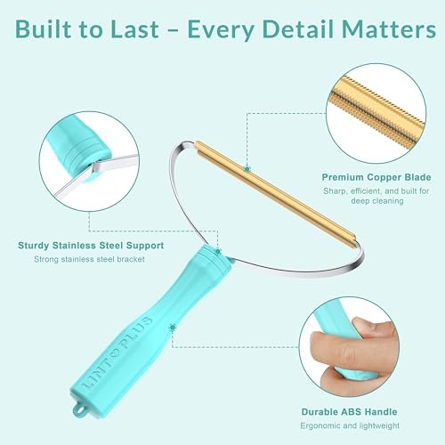 LINTPLUS Pet Hair Remover Carpet x2 & Lint Root Cleaner Pro Pet Hair Remover by LINTPLUS,Special Pet Hair Removal Tool Multi Fabric Edge and Carpet Rake for Couch, Pet Towers and Rugs - Image 4
