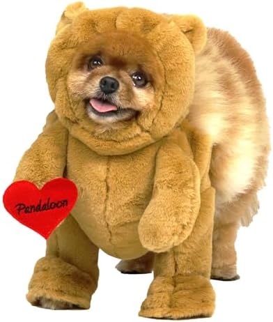Pandaloon Dog Halloween Costume - As Seen on Shark Tank - Patented - Funny Costume with Arms for Small and Medium Dogs and Cats (Teddy Bear, Size 2(15-16 in Height at TOP of Head,Girth<16 in)) by Pandaloon