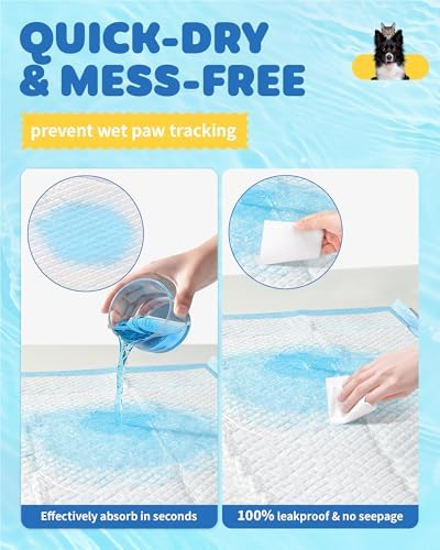 Powools Puppy Pads for Dogs, 38 x 28 in, 6-Layer, Leak-Proof, 75-Pack - Image 4