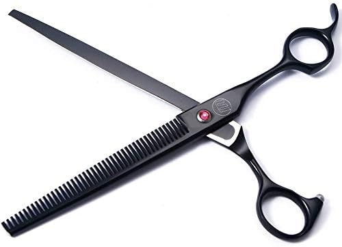 Professional Dog Grooming Scissors Set, 7 Inch/8 Inch Pet Grooming Scissors Chunkers Shears for Dog, Curved Dog Grooming Scissors, Thinning Shears for Dog with Grooming Comb - Image 6