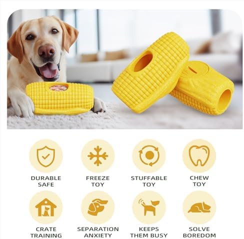 Multi-Functional Interactive Dog Toys for Aggressive Chewers, Indestructible Dog Toys for Medium/Large Breeds,Frozen Dog Treat Holder to Keep Them Busy,Reduces Anxiety(Pack of 1) - Image 2