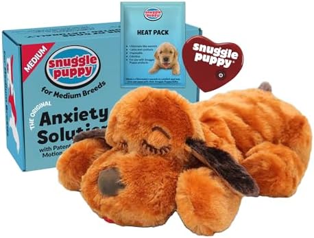 Snuggle Puppy Heartbeat Toy, Calming Comfort, Medium Breeds - Brown by SnugglePuppy