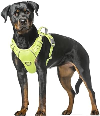 BARKBAY Dog Harness for Large Dogs No Pull Dog Vest ID Tag Pocket by BARKBAY
