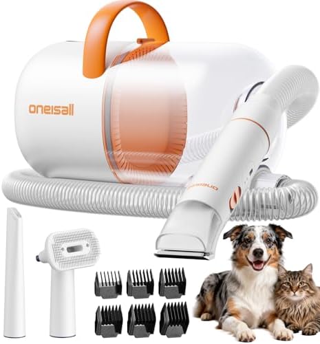 oneisall Dog Grooming Vacuum with Clippers & 15000Pa by oneisall