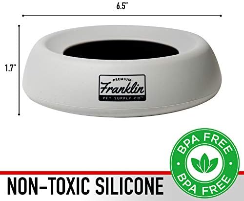 Franklin Sports No-Spill Travel Pet Bowl for Dogs + Cats - 16 oz. - Image 2