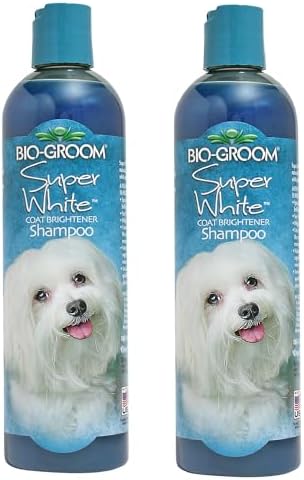 Bio-Groom Super Whitening Dog Shampoo, Coat Brightener, 12 fl oz, 2-Pack by Bio-groom
