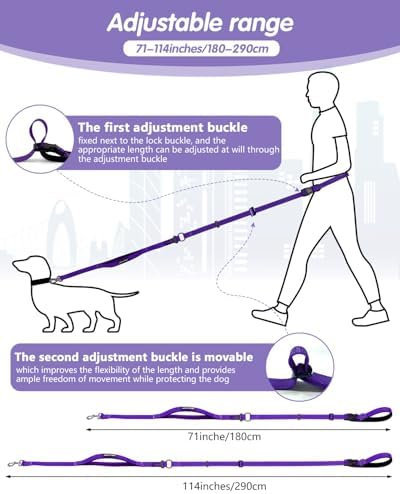 Hands Free Dog Leash, Multifunctional Crossbody Dog Leash - Image 2