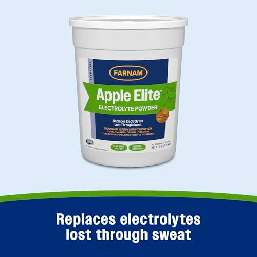 Farnam Apple Elite Horse Electrolytes Powder Supplement, Replaces Vital Minerals, Encourages Hydration, Sugar-Free, Contains Sodium, Potassium, Calcium & Magnesium, Apple Flavored, 5 lb (Pack of 4) - Image 3
