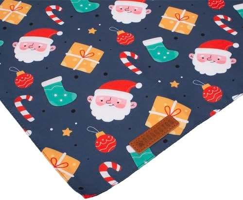 ADOGGYGO Christmas Dog Bandana, Snowman Santa Pet Scarf, Premium Durable Fabric, Adjustable Fit Christmas Bandanas for Medium Large Dogs Pets (Large) - Image 6