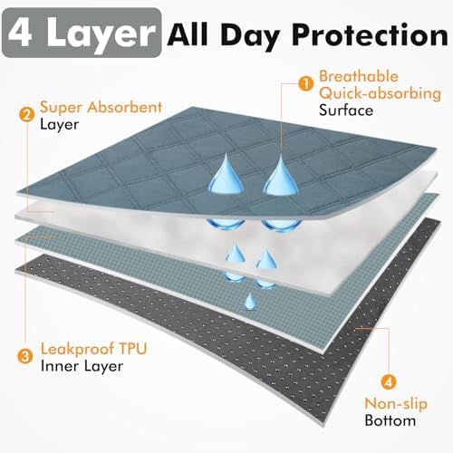 Persure Cat Dog Playpen Tent Crate Cage with Pee Pad, Dark Grey Small - Image 4
