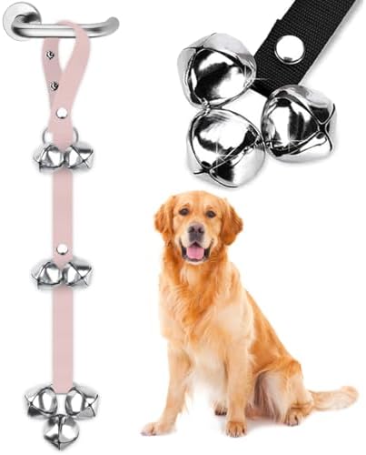 BLUETREE Dog Doorbells Premium Quality Training Potty Great Dog Bells Adjustable Door Bell Dog Bells for Potty Training Your Puppy The Easy Way - 7 Extra Large Loud 1.4 DoorBells by BLUETREE