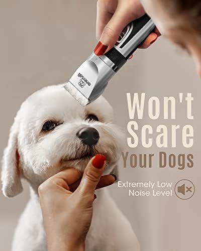 oneisall Dog Clipper for Small and Large Dogs Cats Silver - Image 2