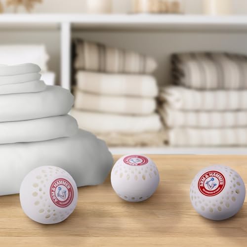 Arm & Hammer OdorBusterz® Odor Eliminator Balls, White Linen, 3 Count – Baking Soda Odor Control for Closets, Drawers, Hampers & Small Spaces - Image 3
