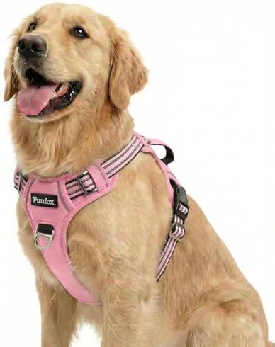 Funfox Dog Harness for Large Dogs, No Pull Pet Vest with Front Clip by MyFUNFOX