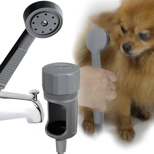 YOO.MEE Pets Shower Attachment, Quick Connect on Tub Spout w/Front Diverter by YOOMEEHomePlus
