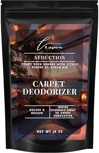 Lapew Seduction Carpet Deodorizer Powder - Pet Safe Freshener for Vacuuming | Scented Odor Eliminator for Home | 16 oz by Lapew
