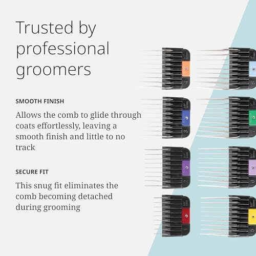 Wahl Pro Animal Stainless Steel Attachment Comb Set, Multicolor 1 - Image 6