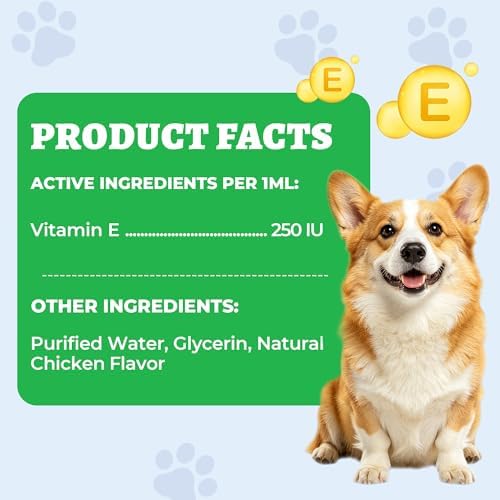 Wellix 4.06 fl oz Vitamin E for Dogs and Cats for Healthy Skin and Coat - Image 6