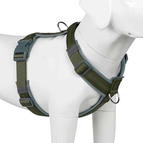 Plutus Pet No Pull Dog Harness, Adjustable Nylon Harness with Soft Padding by PLUTUSPET