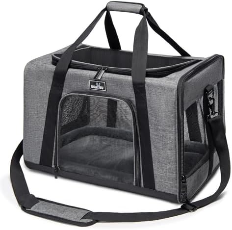 Wakytu Cat Carrier Soft for Medium or Large Cats for Car Travel Camping by Petshome