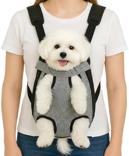 Mosago Dog Backpack Carrier, Front Chest Carrier for Small Dogs, Grey, S by Unknown