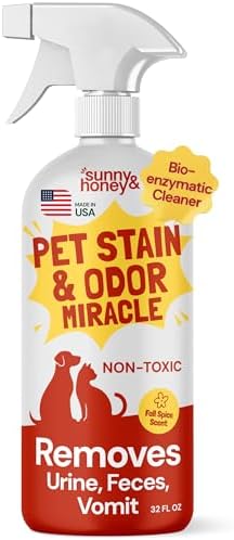 Sunny & Honey Carpet Cleaner Spray, Enzyme Pet Stain Remover, 32oz Spice by SunnyHoney