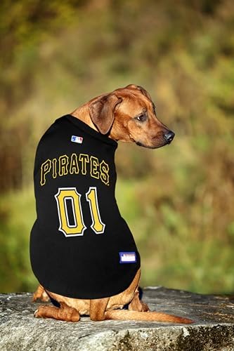 Official MLB Pittsburgh Pirates Pet Jersey for Dogs & Cats, Size Medium - Stylish Baseball Jersey for Your Furry Fan- Show Off Team Spirit with The Perfect Fan Apparel Gear for Pet, Dog & Cat - Image 2