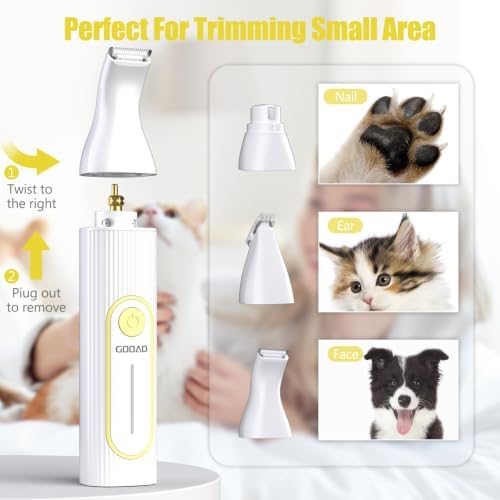 Dog Clippers Grooming Kit with Paw Trimmer for Thick/Matted/Knotted/Hair - Image 6