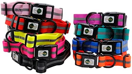 Nimble Reflective Waterproof Dog Collar Adjustable Odor Resistant Easy Clean Pet Collar for Small Medium Large Dogs Night Walking Outdoor Rainy Use (Large (15.35”-24.8”inches), Candy Red) - Image 6