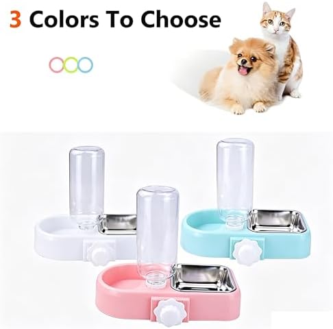 Hanging Dog Bowls, Cage Automatic Cat Food and Water Bowl Set - Image 7