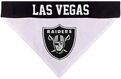 Pets First NFL LAS Vegas Raiders Reversible Bandana Size XX-Large for Dogs & Cats. 2 Sided Sports Bandana, Premium Embroidery Team Logo, Many NFL Teams Available - Image 3