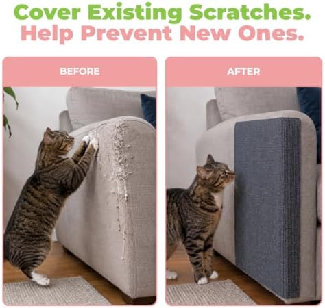 Catify Peel & Stick Cat Scratching Mat - Gray, L:39" - Image 6